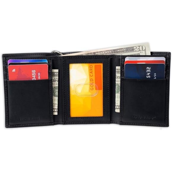 Men Trifold Chain Wallet - Picture 5 of 8